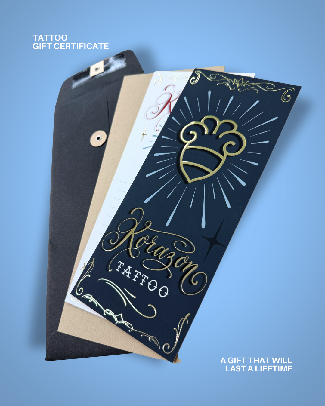 Korazon Tattoo Gift Certificate